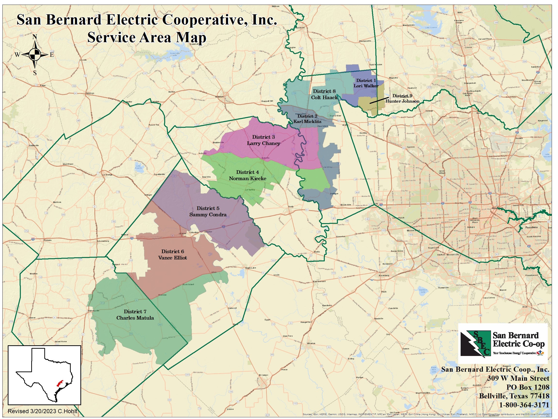 Service Map. April 2023